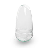 Terrarium Bottle ‘Egg’ – Two-Part Glass Dome – Closed Terrarium Ø 12 Cm ↑ 25 Cm