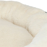Trixie Hondenmand Leo Soft Rond Pluche Creme / Panterprint