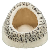 Trixie Kattenmand Iglo Leo Soft Pluche Creme / Panterprint