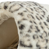 Trixie Kattenmand Iglo Leo Soft Pluche Creme / Panterprint