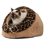 Trixie Kattenmand Iglo Leo Soft Pluche Bruin / Panterprint