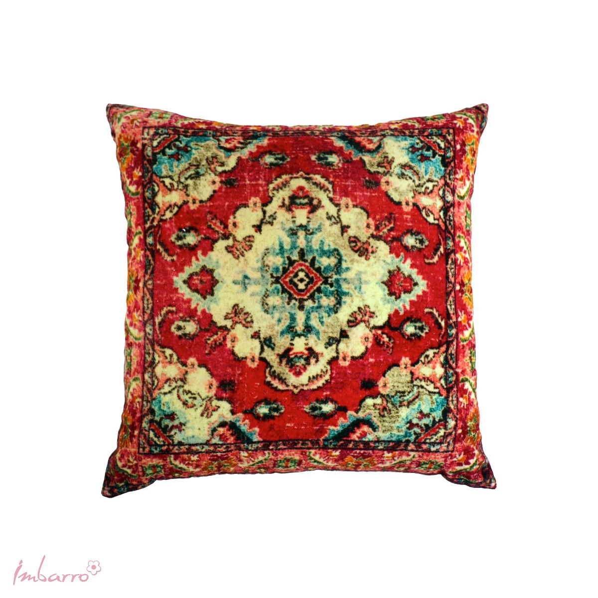 Decorative Cushion Imbarro - Bohemian Style - Red