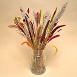 Bouquet Of Dried Flowers - Natural Red