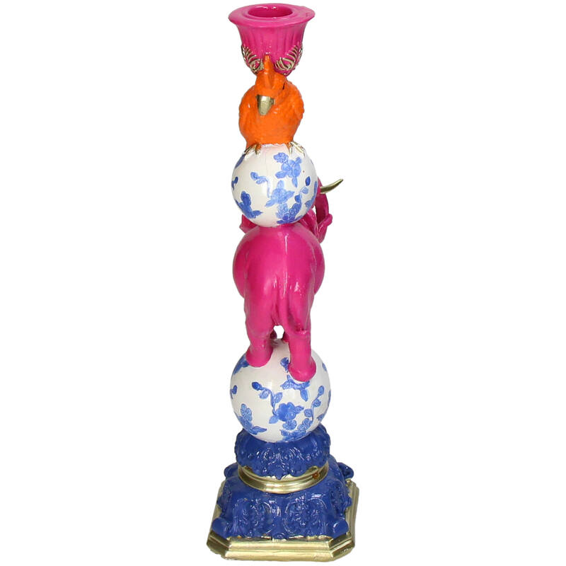 Candleholder - Pink Elephant ↑ 30 Cm