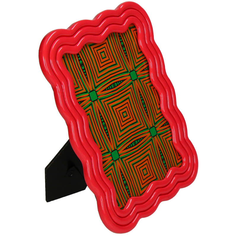 Curved Photo Frame Polyresin - Pink