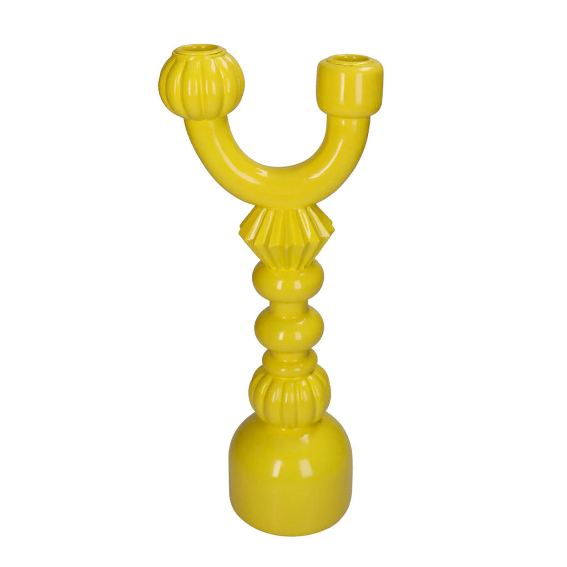Candle Holder - Yellow Structure ↑ 35Cm