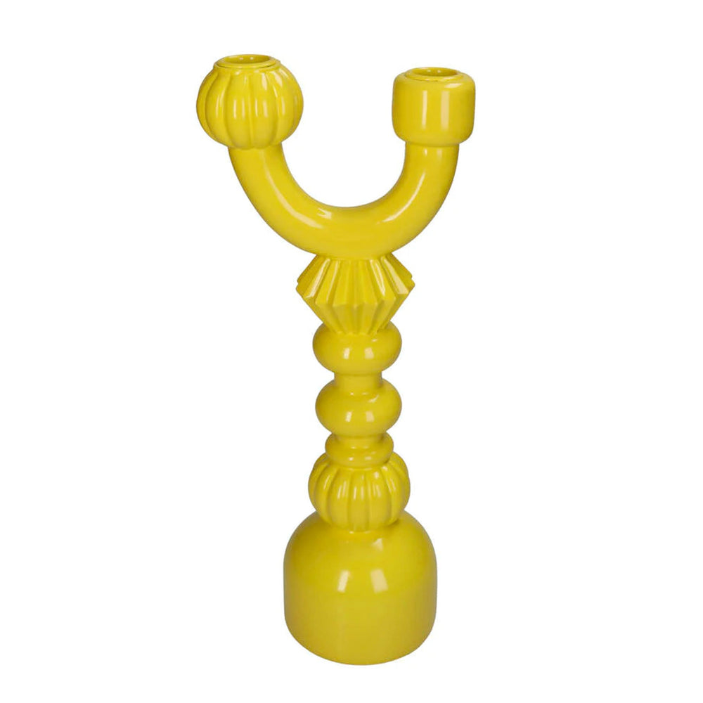 Candle Holder - Yellow Structure ↑ 35Cm
