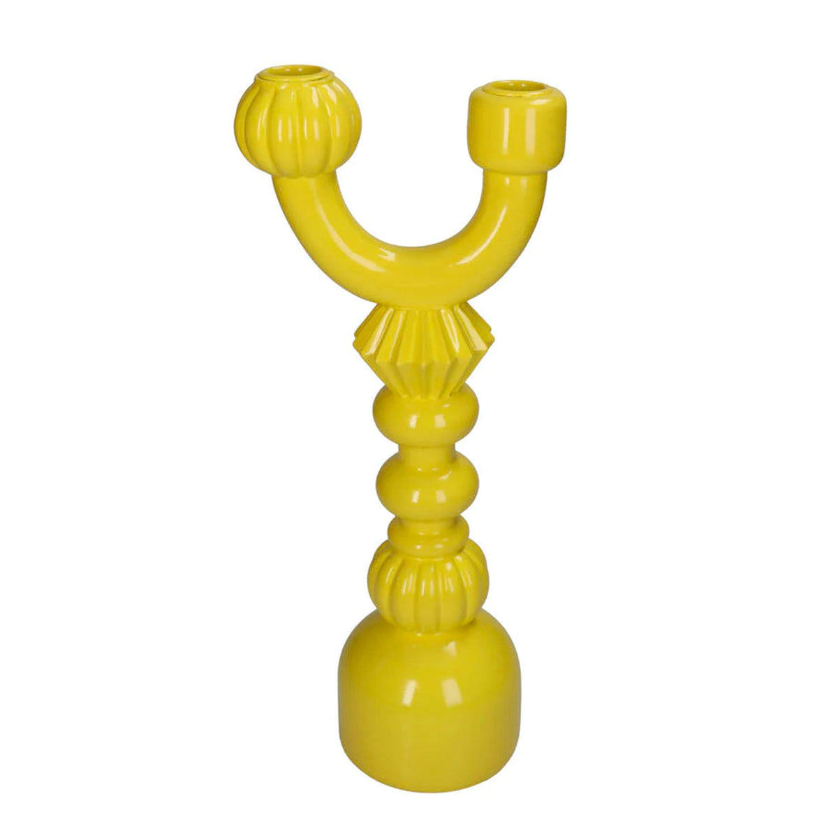 Candle Holder - Yellow Structure ↑ 35Cm