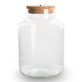 Terrarium Bottle - Little Milky With Cork -   Ø 17 Cm ↑ 25 Cm