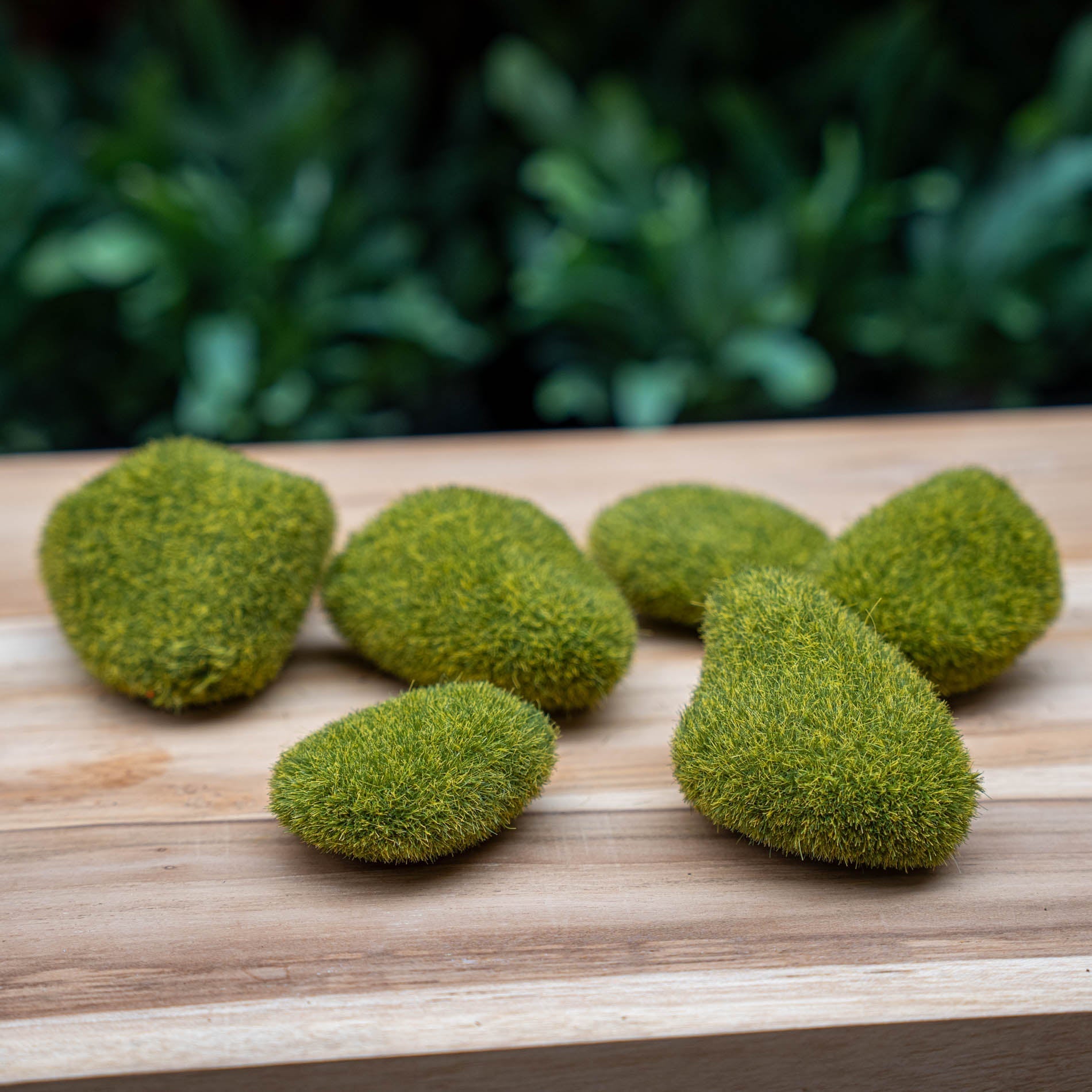 Moss Stone Green – Set Of 6 - Artificial Moss