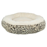 Trixie Hondenmand Leo Soft Rond Pluche Creme / Panterprint
